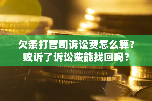 北京欠条打官司诉讼费怎么算？败诉了诉讼费能找回吗？