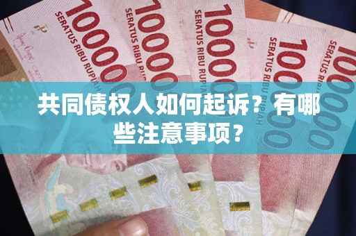 北京共同债权人如何起诉？有哪些注意事项？